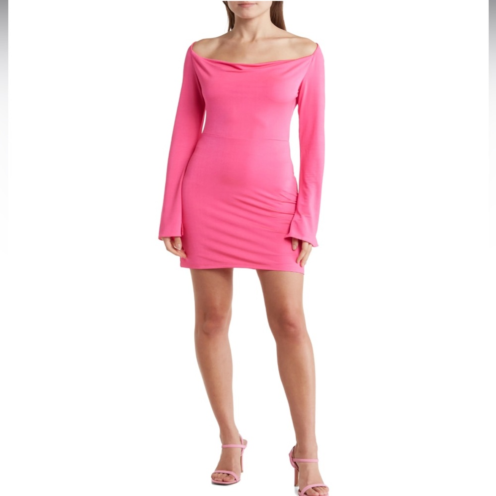 CLOSET TEMPORARILY CLOSING IN JANUARY‼️ ASOS Design 🩷 Slinky Long Sleeve Dress